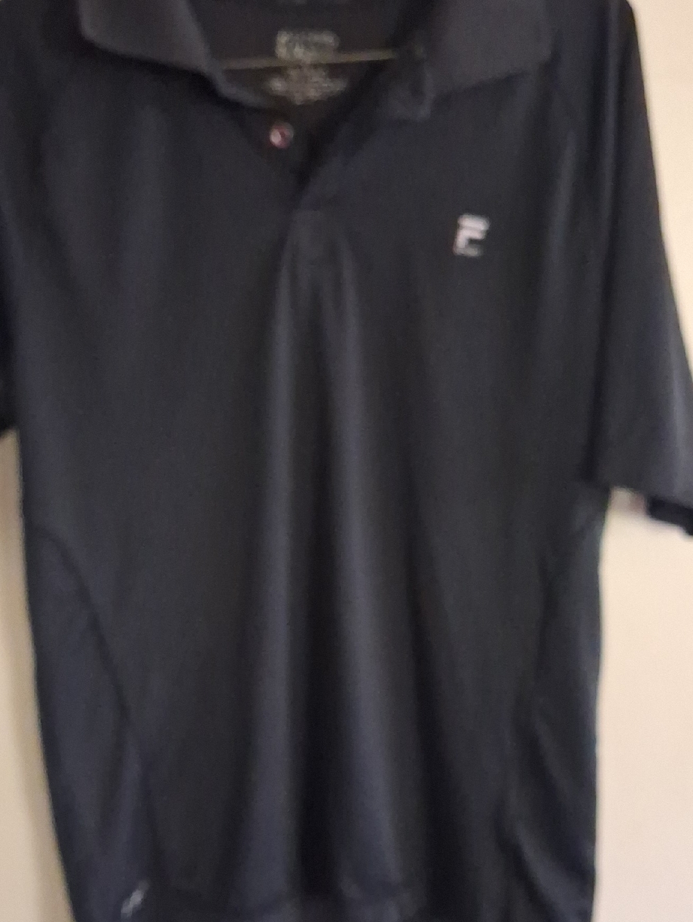 Fila Men's Navy/Black Polo with Subtle Logo